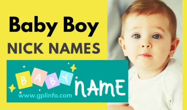 cute nicknames for baby boy Indian
