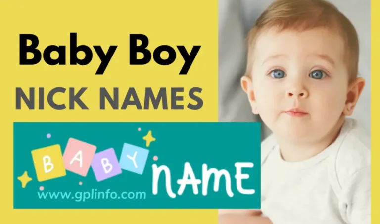 Baby Boy Nicknames